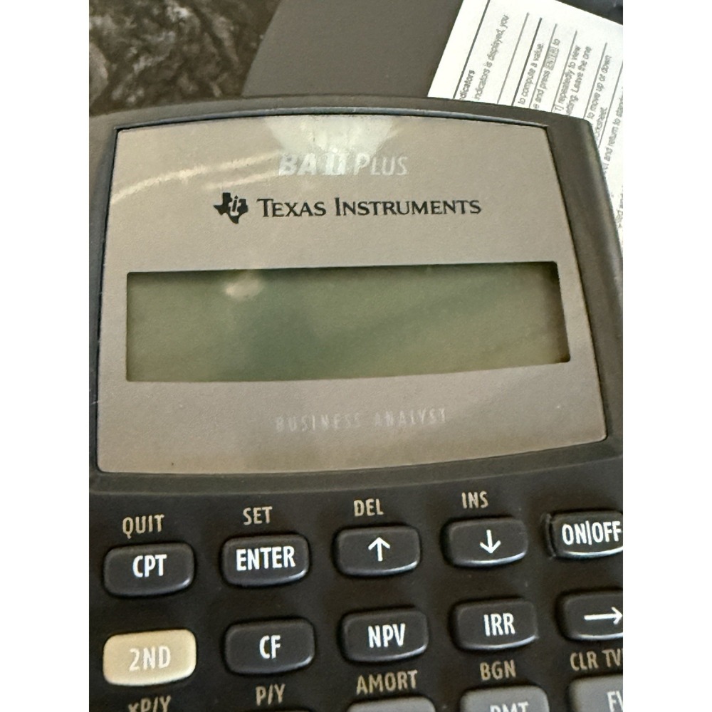 Texas Instruments BA II PLUS Financial Handheld Works Case - Picture 5 of 10